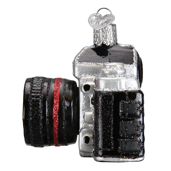 Camera Glass Ornament