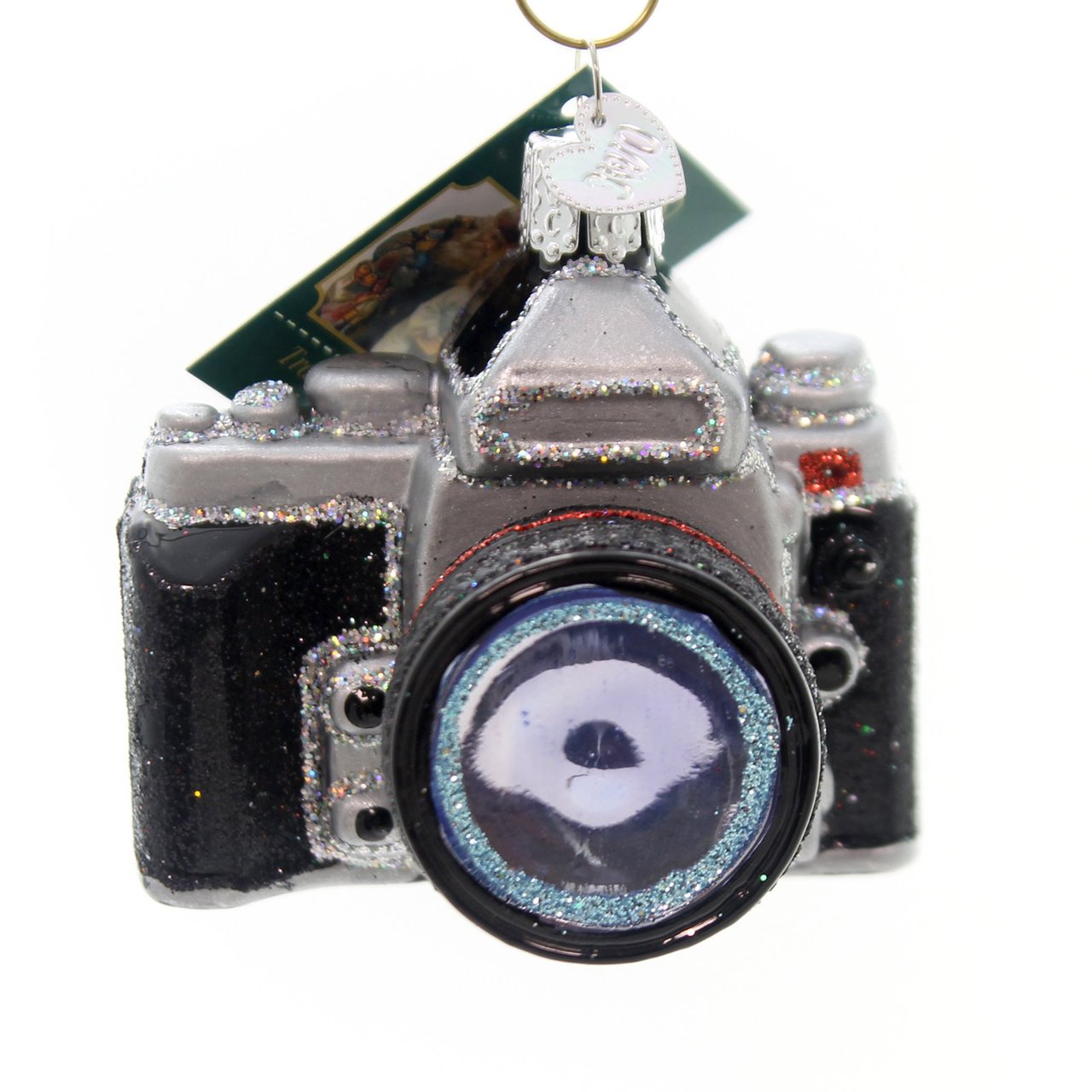 Camera Glass Ornament