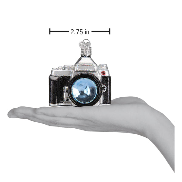 Camera Glass Ornament
