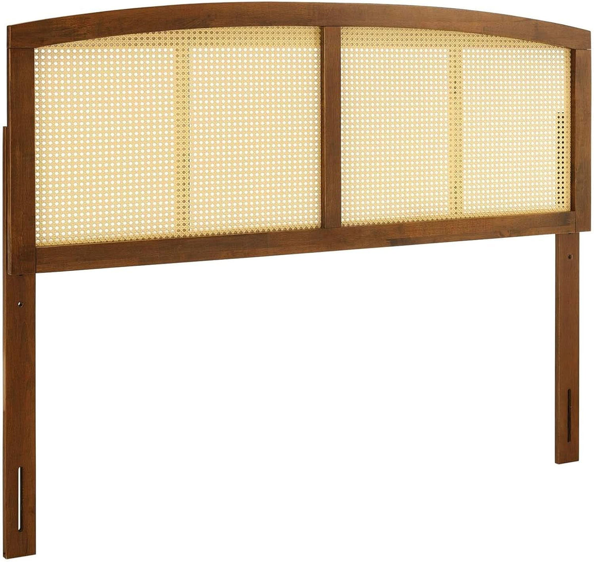 Cane Woven Rattan King Headboard With Organic Design