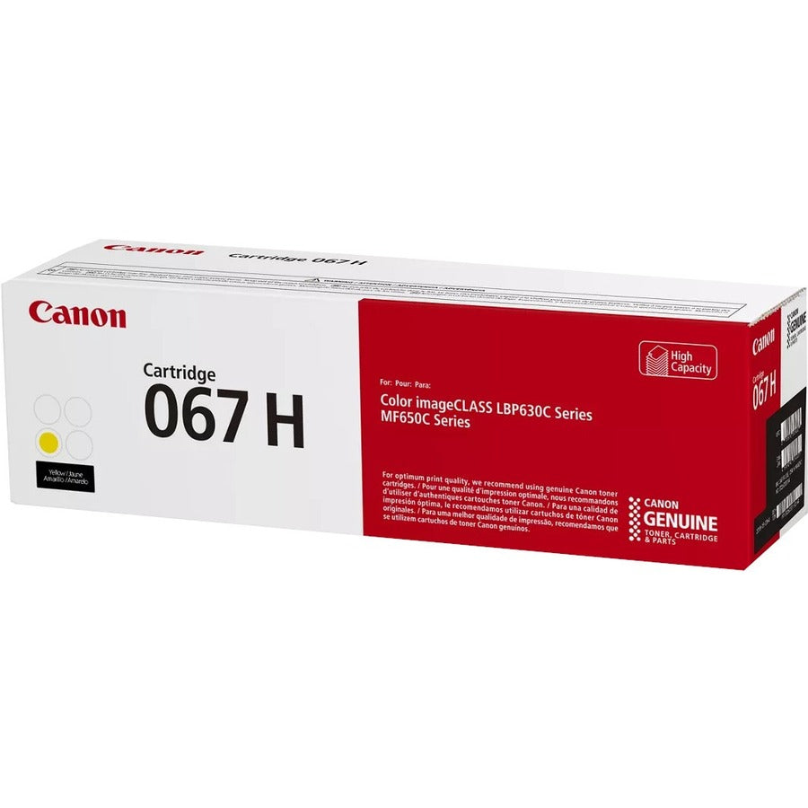Canon 067 Original High Yield Laser Toner Cartridge - Yellow - 1 Pack - 2350 Pages