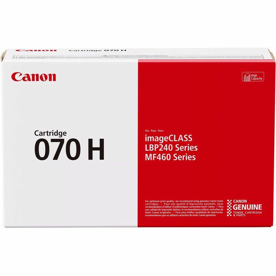 Canon 070H Original High Yield Laser Toner Cartridge - Black - 1 Pack - 10200 Pages