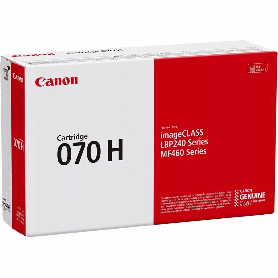 Canon 070H Original High Yield Laser Toner Cartridge - Black - 1 Pack - 10200 Pages