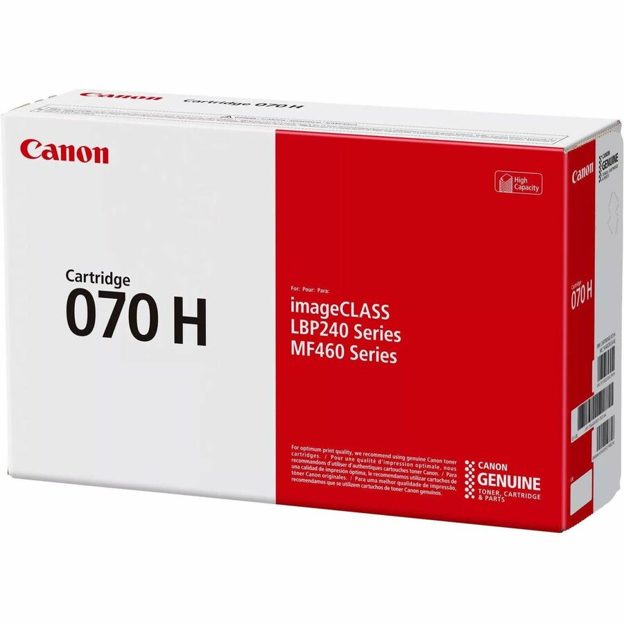 Canon 070H Original High Yield Laser Toner Cartridge - Black - 1 Pack - 10200 Pages