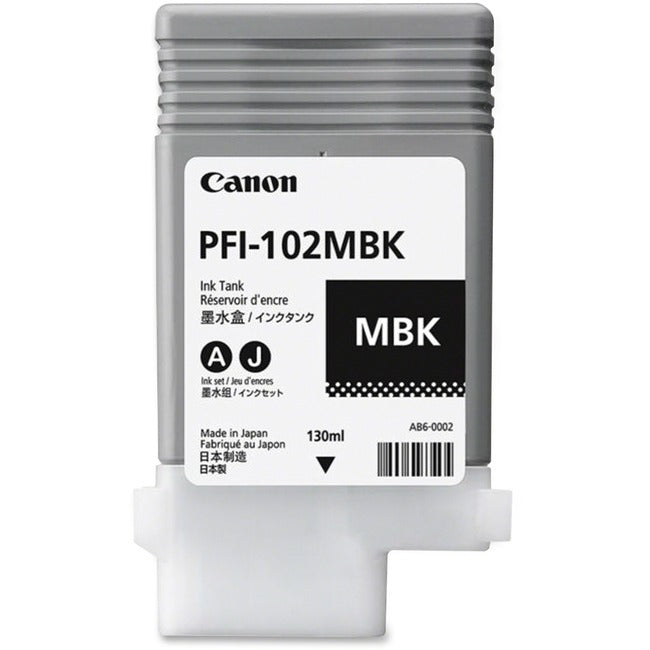 Canon PFI-102MBK Original Ink Cartridge 0894B001AA