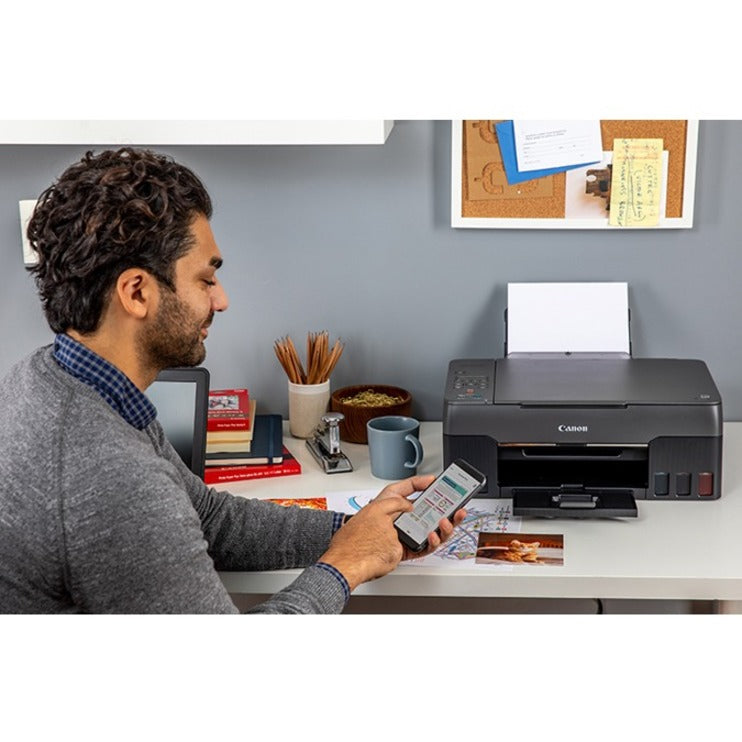 Canon PIXMA G3260 Wireless Inkjet Multifunction Printer-Color-Copier/Scanner-4800x1200 Print-100 sheets Input-Color Scanner-600 Optical Scan-Wireless LAN-Apple AirPrint-Mopria-Canon PRINT Application-Canon Print Service Plug-in-PIXMA Cloud Link 4468C002