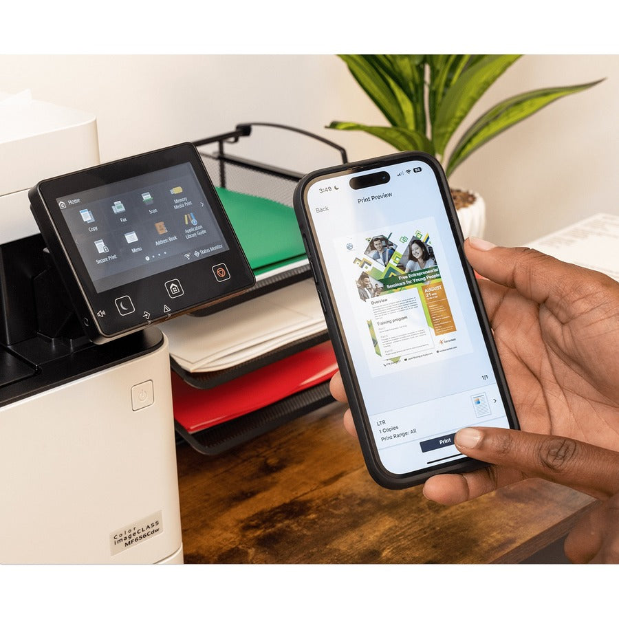 Canon imageCLASS MF656Cdw Wireless Laser Multifunction Printer - Color - White -