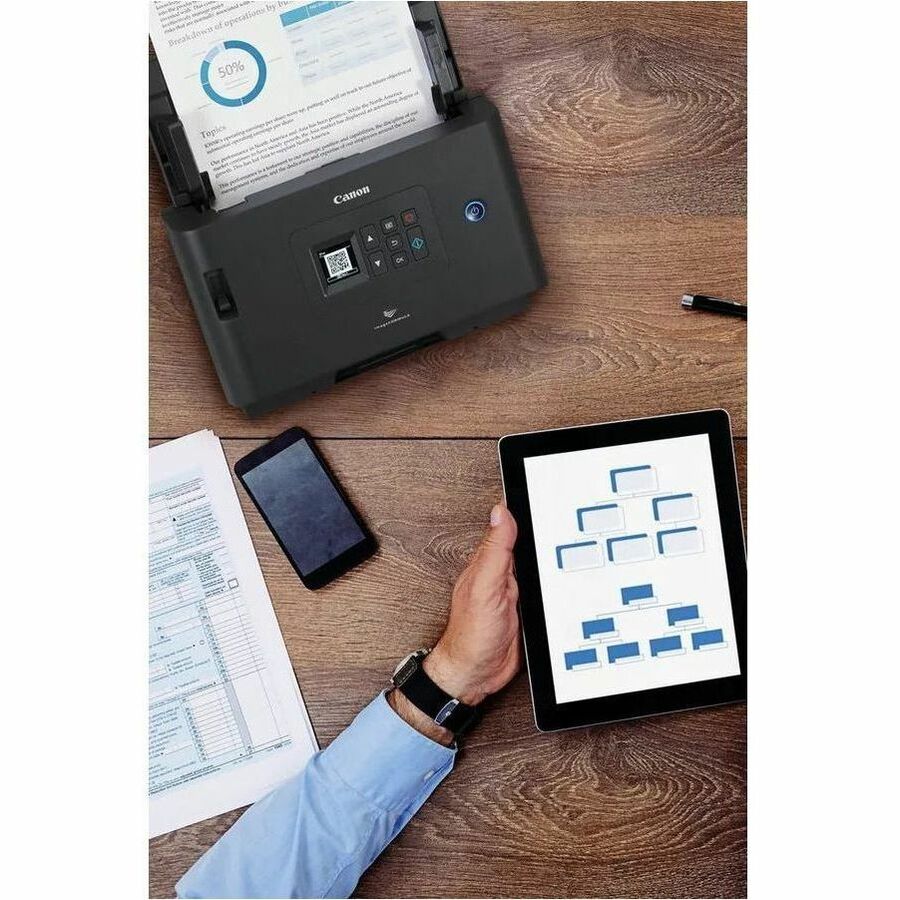 Canon imageFORMULA DR-S250N Sheetfed Scanner - 600 dpi Optical - 24-bit Color - 8-bit