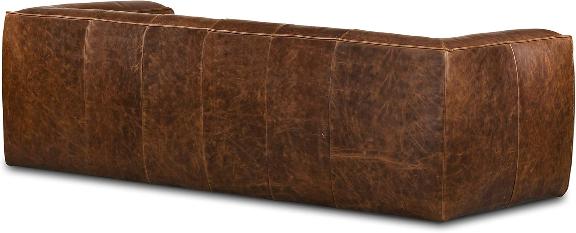 Capa Sofa Full Grain Leather In Chocolate Brown Finish