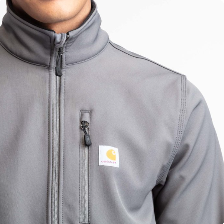 Carhartt® Crowley Full-Zip Softshell Jacket – Rugged Protection, All-Day Comfort