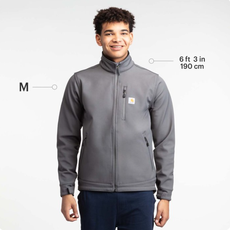 Carhartt® Crowley Full-Zip Softshell Jacket – Rugged Protection, All-Day Comfort