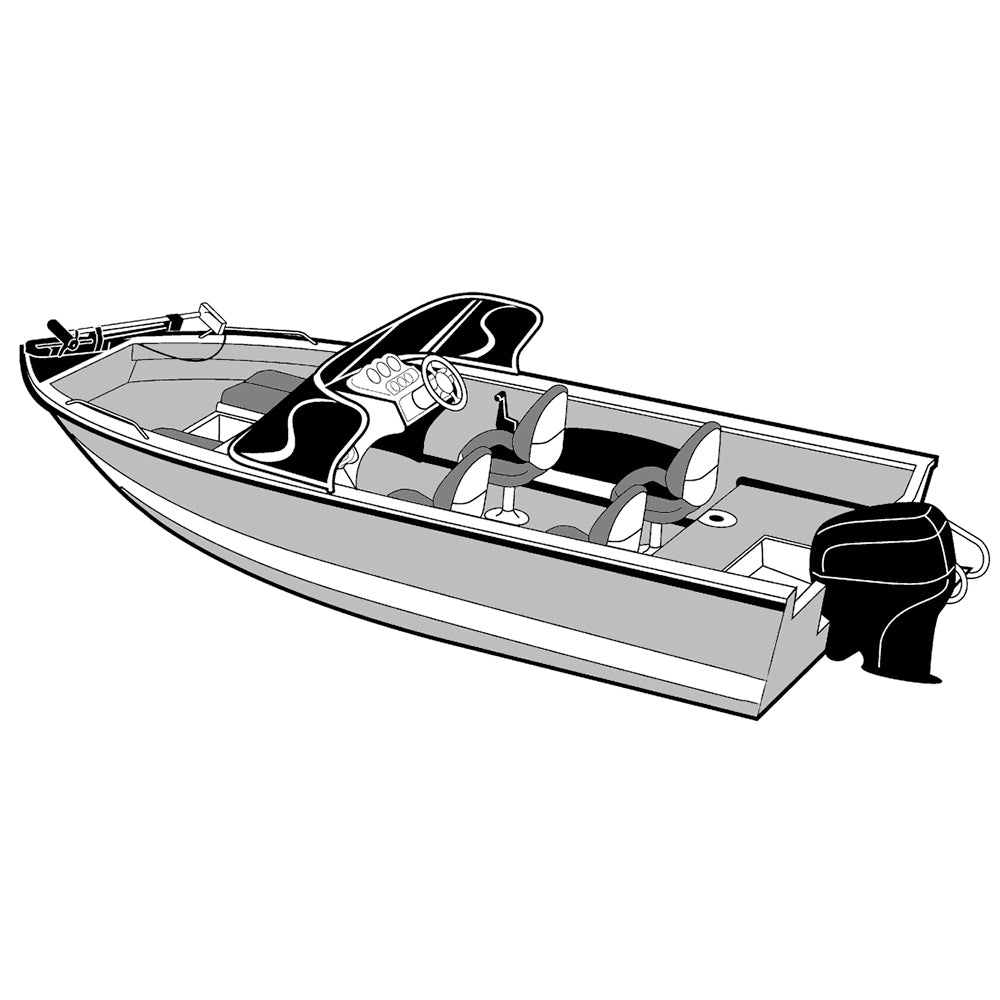 Carver Performance Poly-Guard Wide Series Styled-to-Fit Boat Cover f/18.5&#39; Aluminum