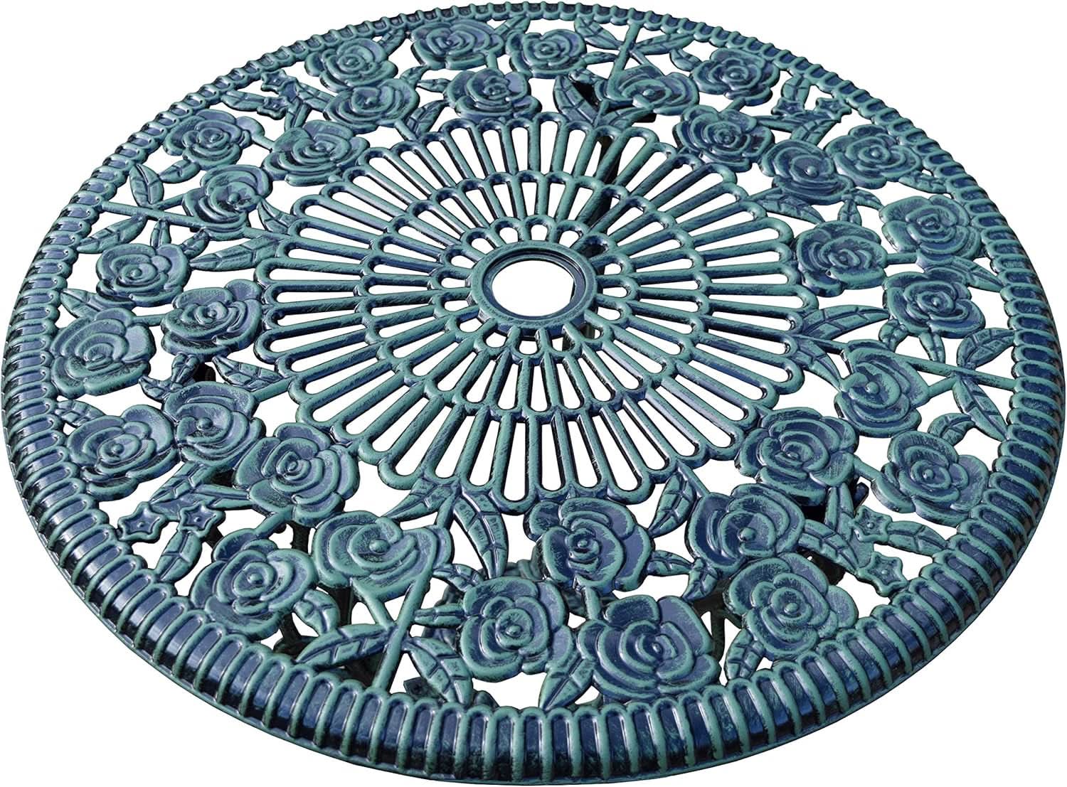 Cast Aluminum Conversation Set Antique Green Patio