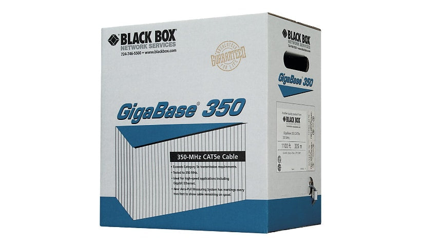 Cat5E 350-Mhz Solid Ethernet Bulk Cable - Unshielded (Utp), Cmr Pvc, Green, 1000
