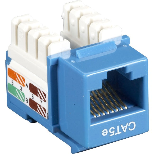 Cat5E Keystone Jack - Unshielded, Rj45, Blue, 25-Pack BBX-CAT5EJ-BL-25PAK