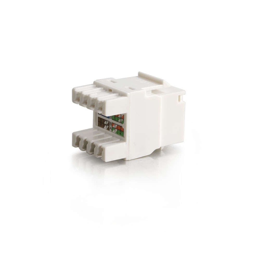 Cat5E Rj45 Utp Keystone Jack - White