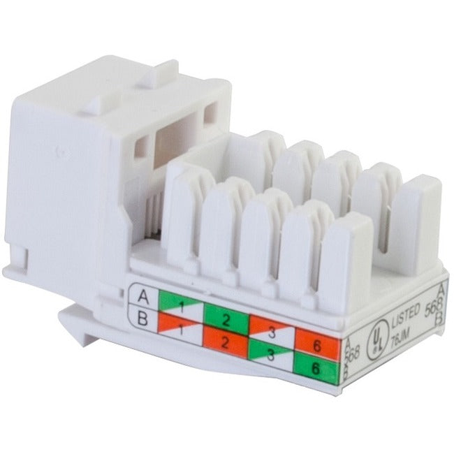 Cat6 Rj45 Utp Keystone Jack - White