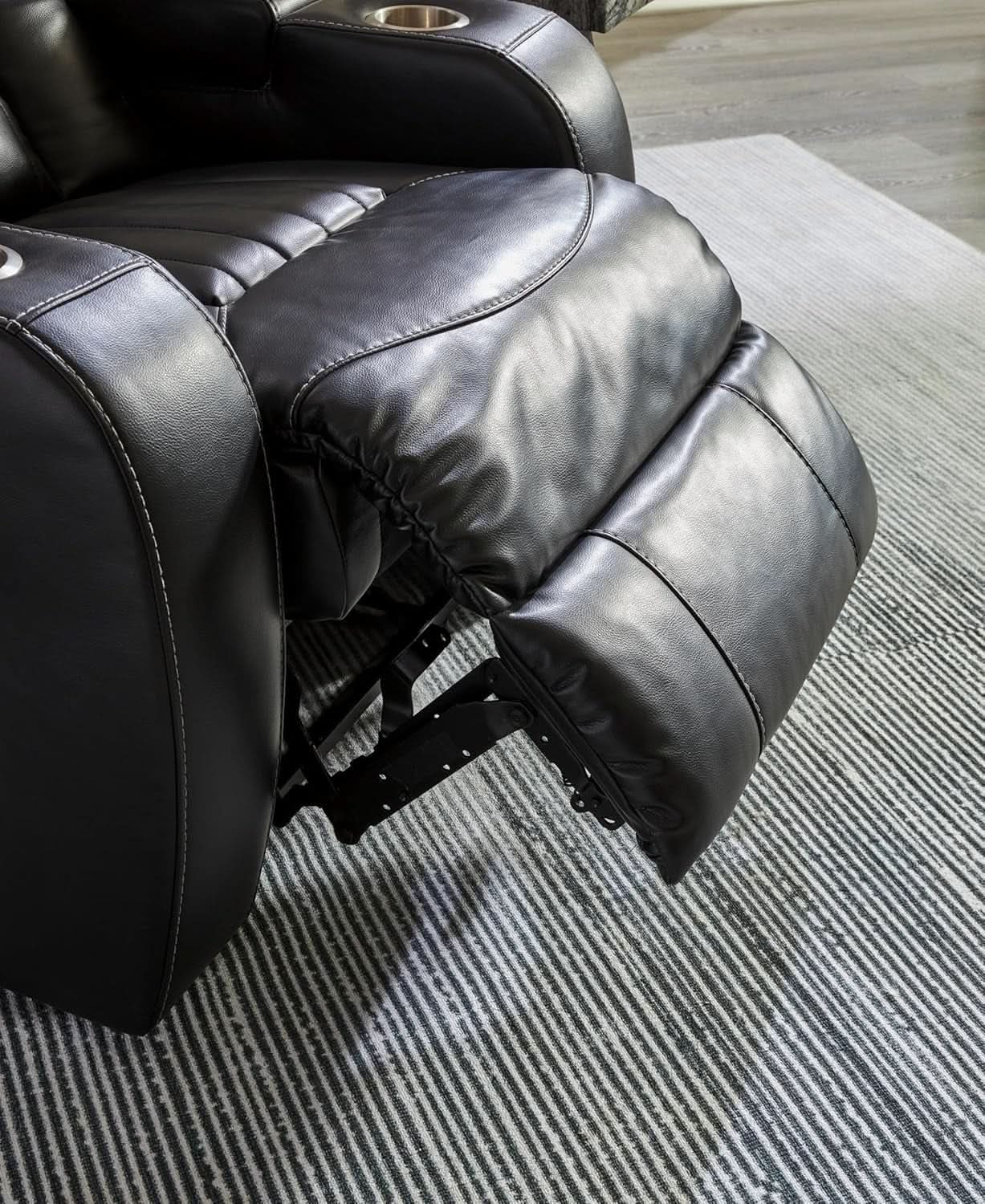 Caveman Den Power Recliner Chair Black With USB Ports