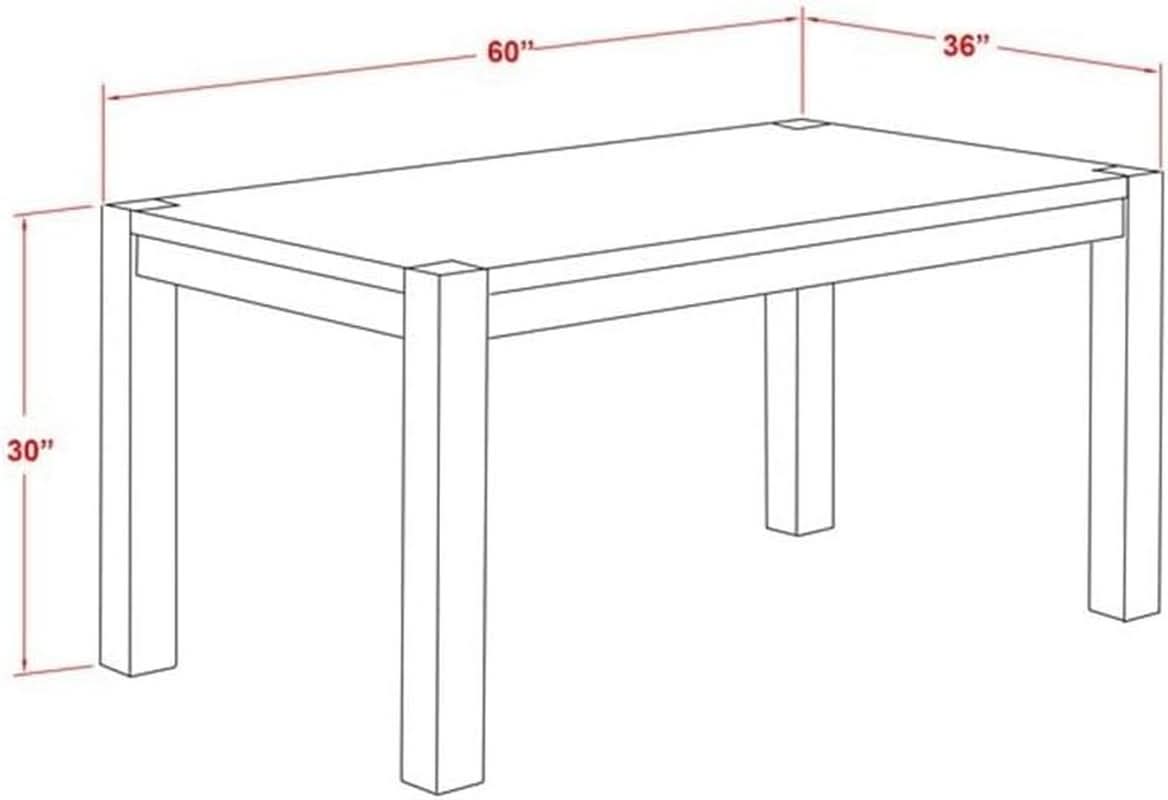 Celina Dining Room Table Rectangle 36X60 Jacobean Finish
