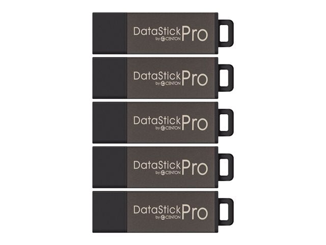 Centon 16GB USB 2.0 Datastick Pro 5-Pack Grey – Reliable Storage