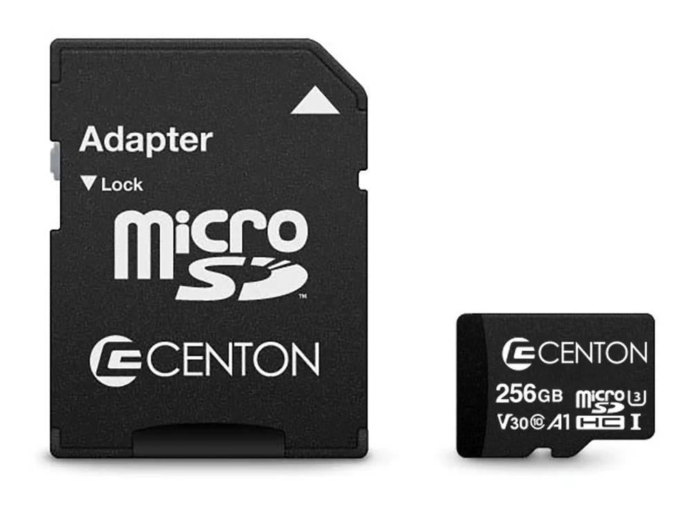 Centon 256GB Micro SDXC UHS-I Class U3 Card for 4K Video