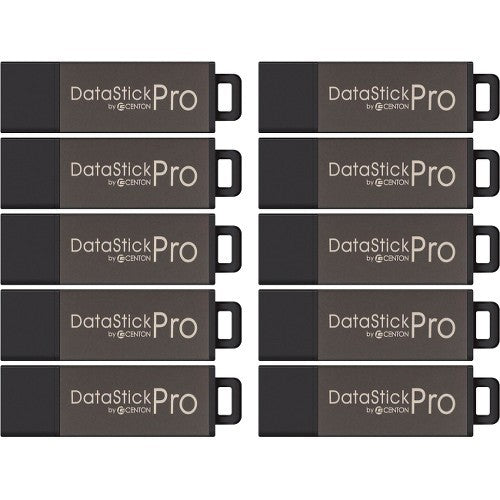 Centon 8GB USB 2.0 Datastick Pro 50-Pack Grey Bulk Storage