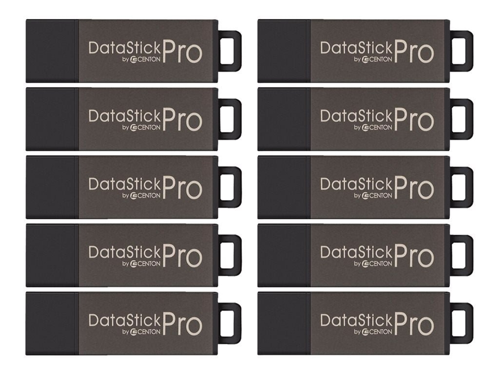 Centon 8GB USB 2.0 Datastick Pro Grey 25-Pack Bulk Storage