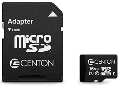 Centon MP Essential 16GB Micro SDHC Card 2-Pack UHS1 for Devices