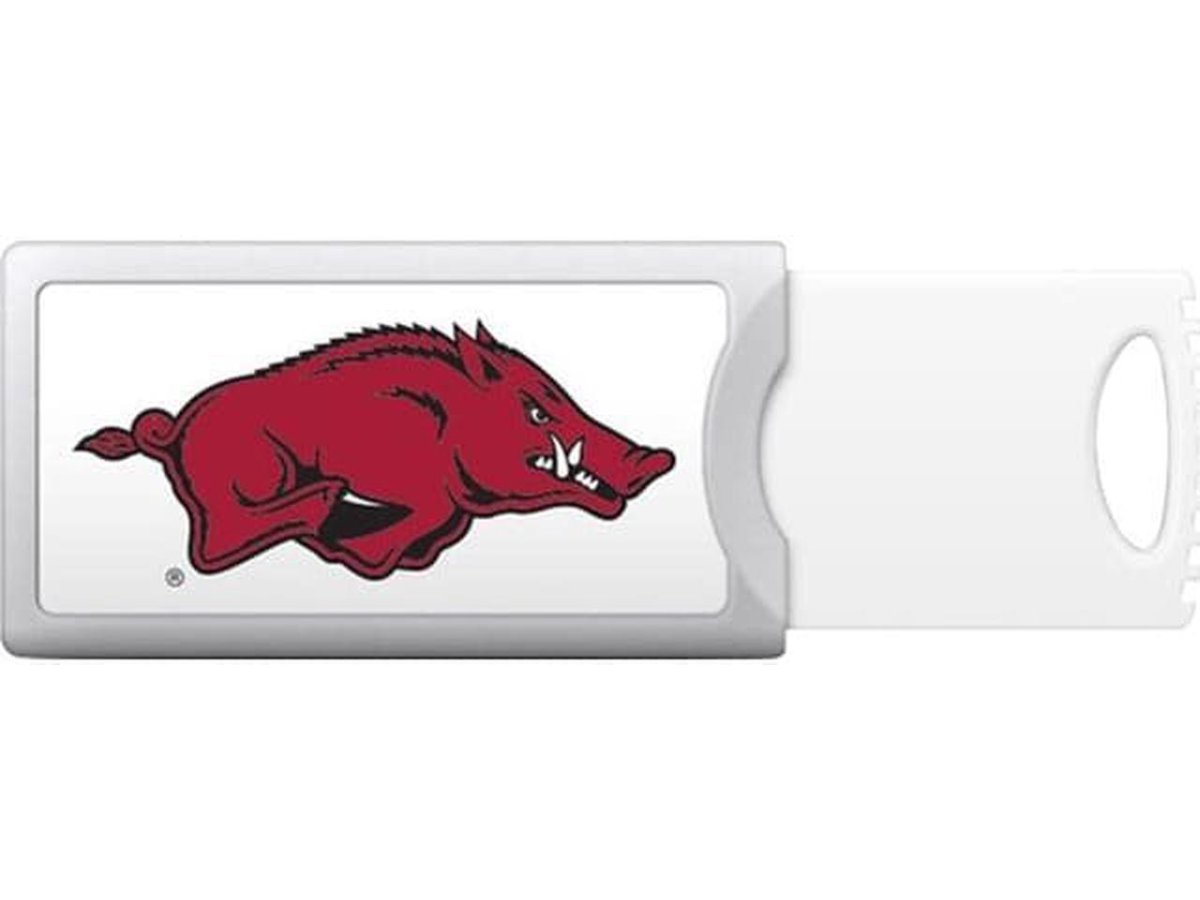 Centon University of Arkansas 16GB Push USB Drive – Portable Storage for Students
