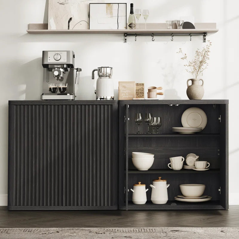 Cesiro 34.6 Inch Buffet Sideboard With Adjustable Shelves