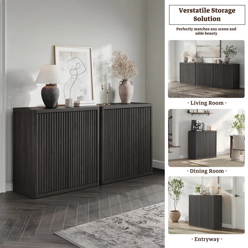 Cesiro 34.6 Inch Buffet Sideboard With Adjustable Shelves