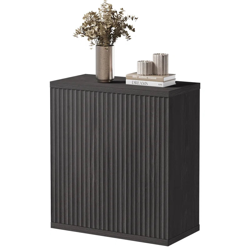 Cesiro Accent Cabinet With Adjustable Shelves Fluted Doors
