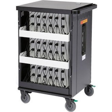 Charging Cart 36 Devices 3 Shelves - Topaz Device Storage Cart | Bretford CoreX TCOREX36-TZ