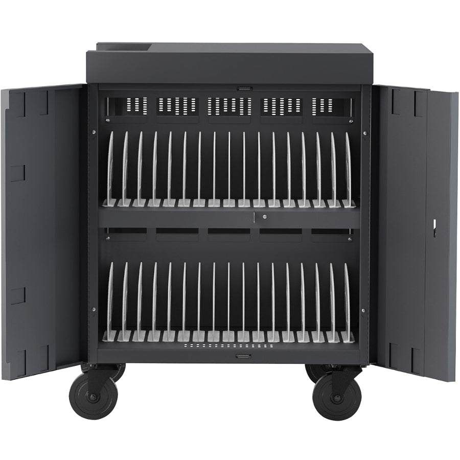 Charging Cart - Cube Cart® TVC36PAC Mobile Laptop Storage | BRETFORD TVC36PAC-CK