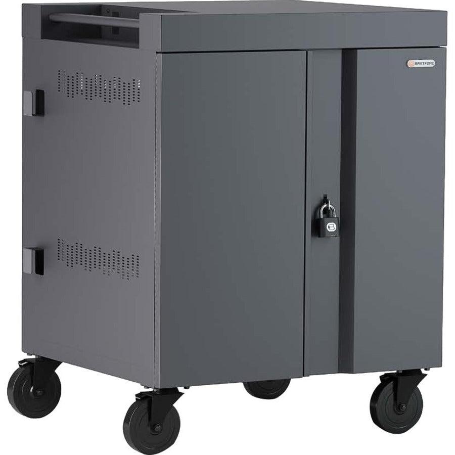 Charging Cart Mobile Device Storage - Cube Cart for Chromebooks Laptops | Bretford TVC32PAC TVC32PAC-CK