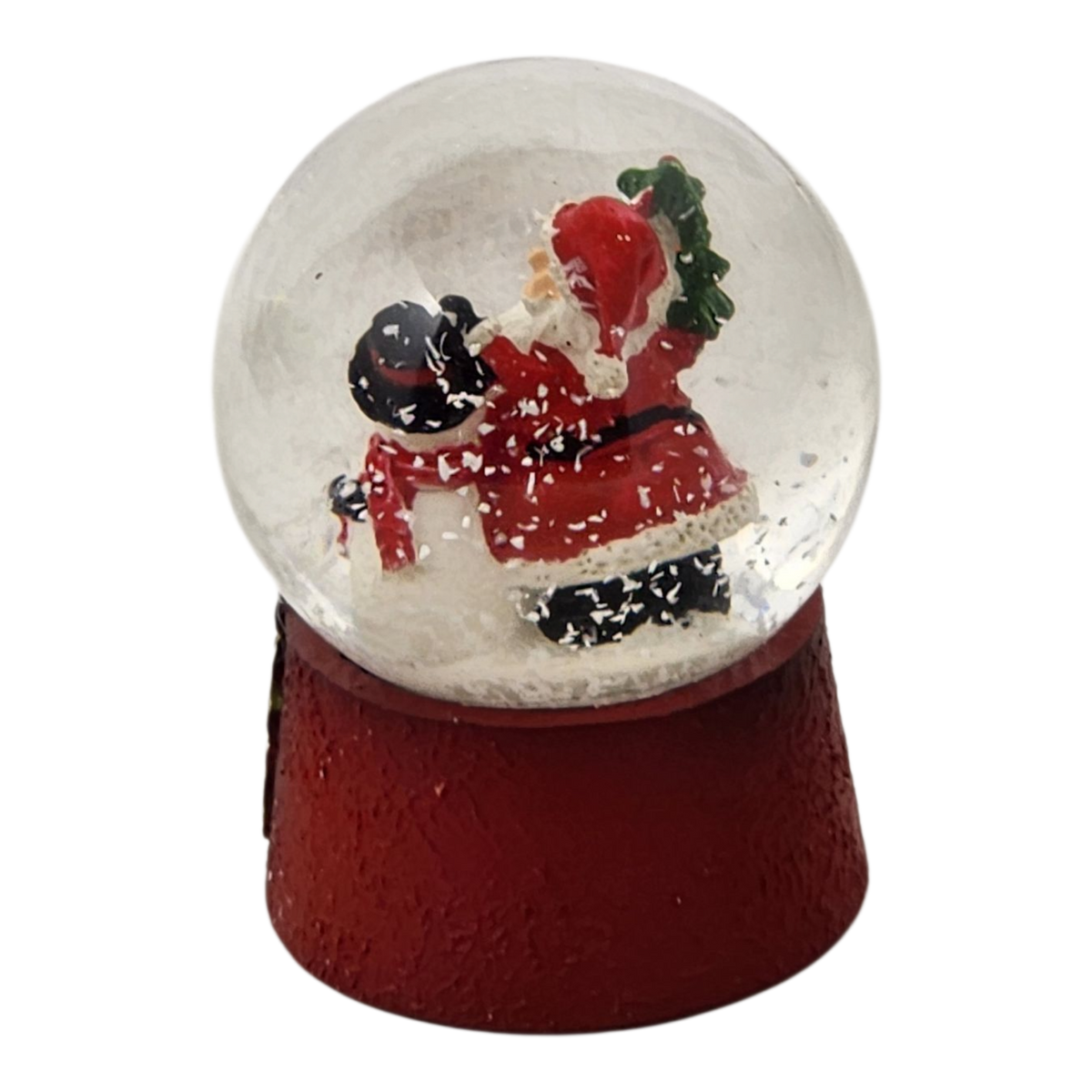 Charming Santa and Snowman 45mm Water Globe