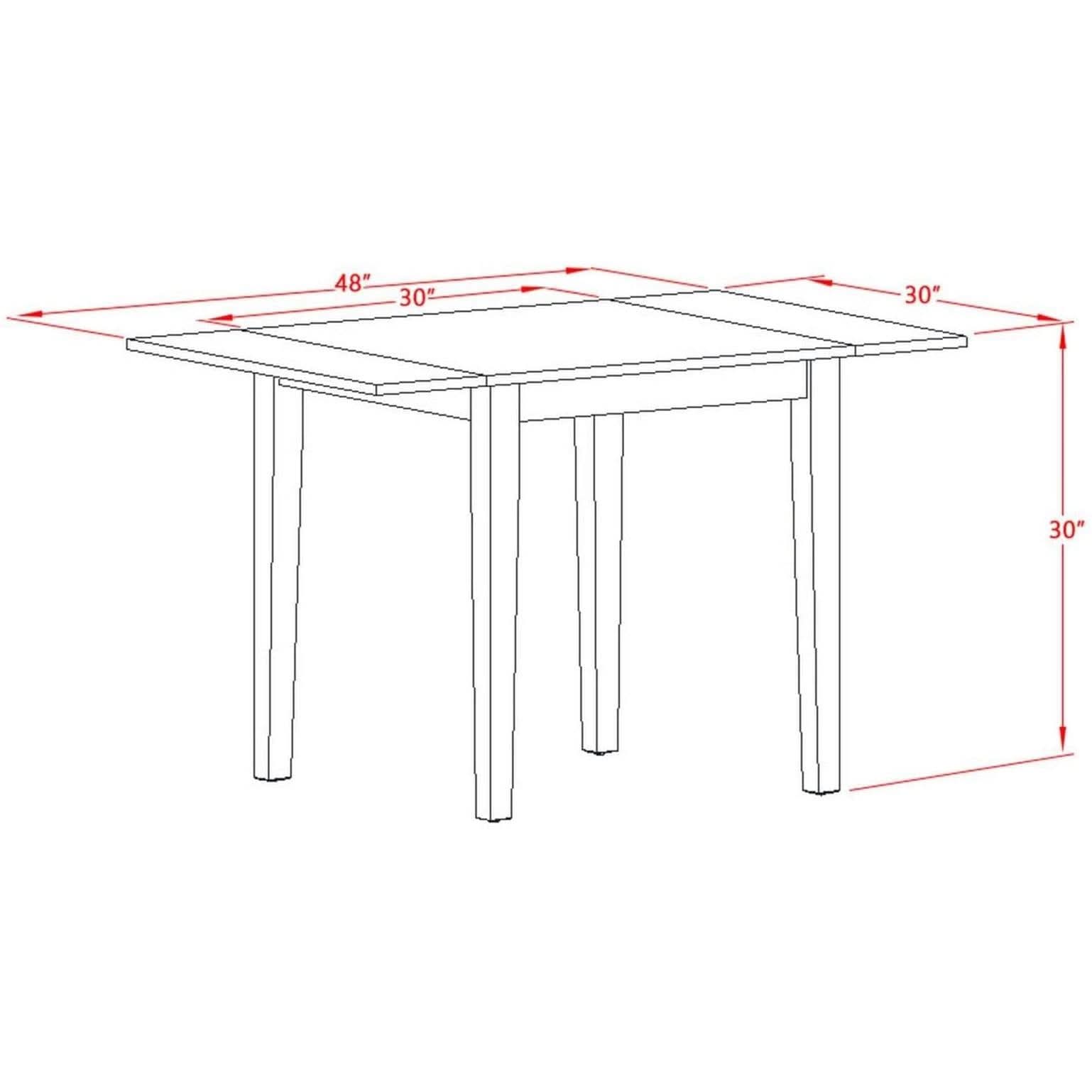 Cherry Wood Counter Height Rectangular Dining Table