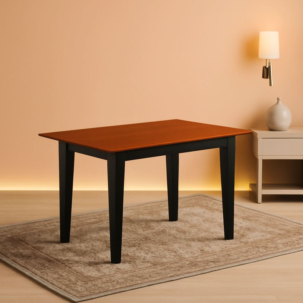 Cherry Wood Counter Height Rectangular Dining Table