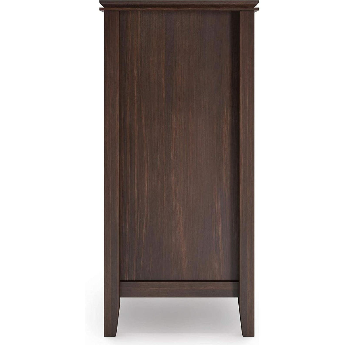 Chestnut Brown Contemporary Sideboard With Glass Doors