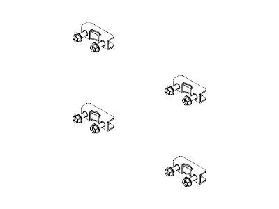 Chief TPK3 - Mounting component (clamp) (pack of 4)