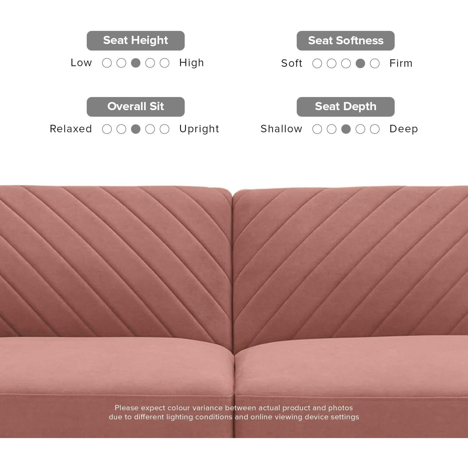Chloe Futon Sofa Bed With Adjustable Back And Tapered Legs