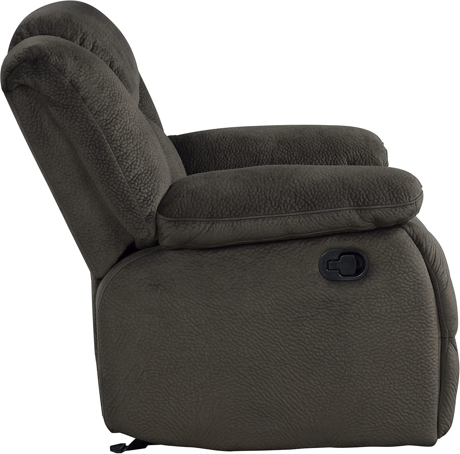 Chocolate Manual Reclining Sofa And Loveseat Set Two Piece