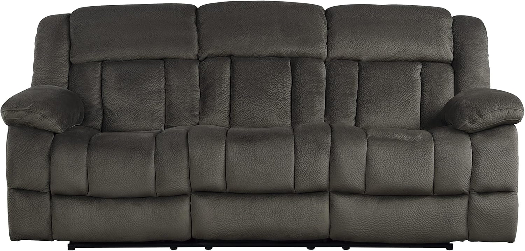 Chocolate Manual Reclining Sofa And Loveseat Set Two Piece