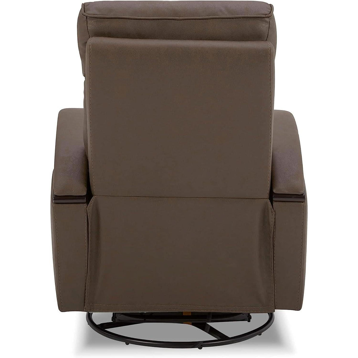 Chocolate Swivel Glider Rocker Recliner With USB Charging