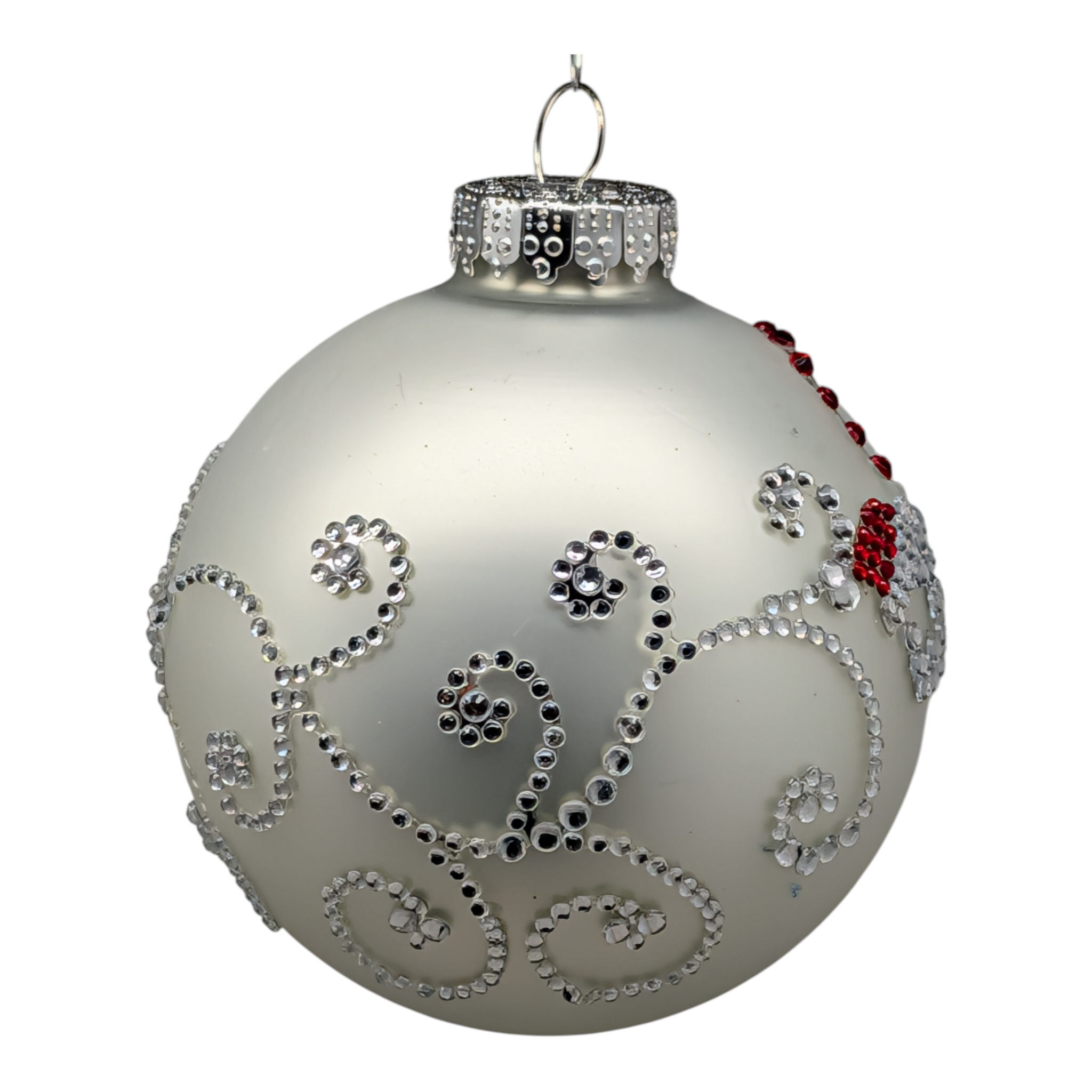 Christmas Bling Glass Ball Ornament