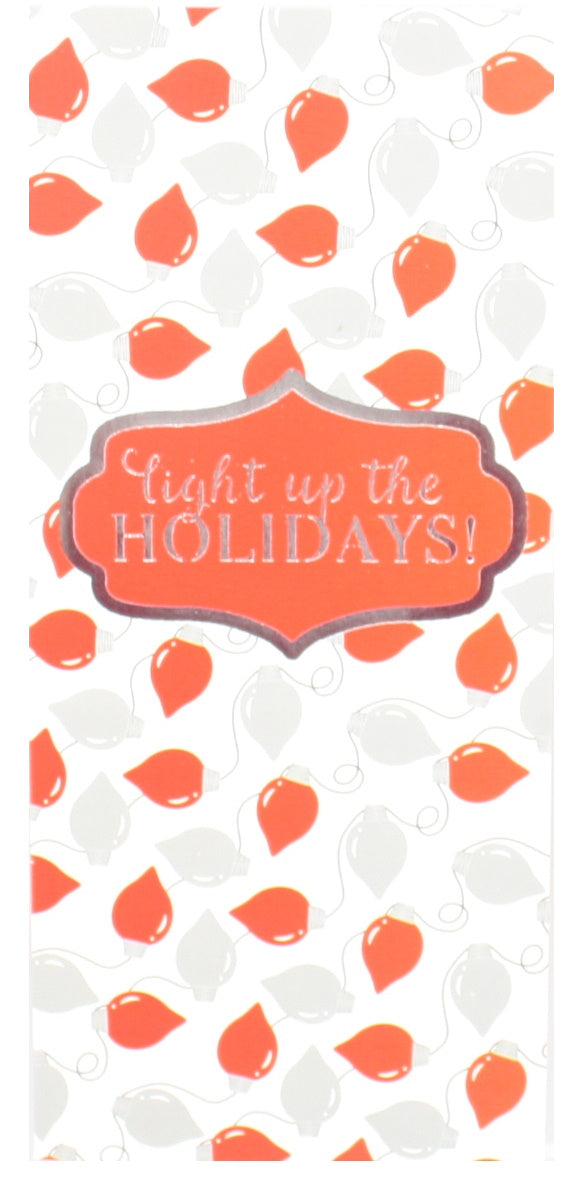 Christmas Money Card Holder - Joy/Lights