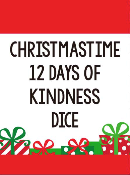 Christmas Time 12 Days of Kindness Dice