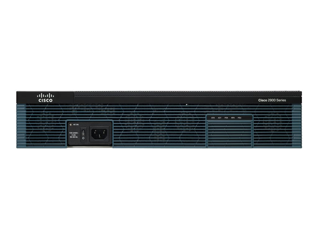 Cisco 2951 Voice Bundle - Router - voice / fax module - GigE - WAN ports: 3 - rack-mountable - refurbished