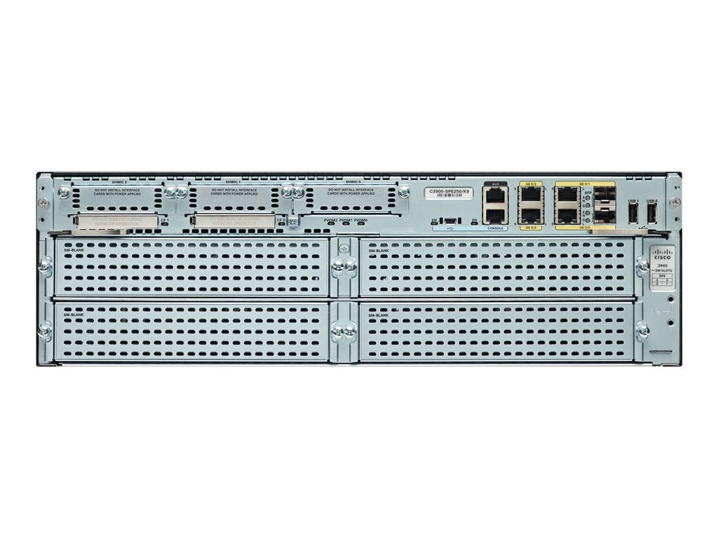 Cisco 3945E - Router - GigE - rack-mountable - refurbished