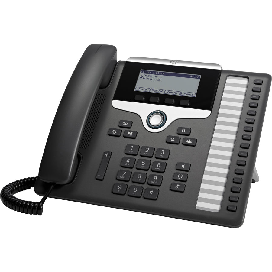 Cisco 7861 IP Phone - Corded - Wall Mountable, Desktop - Charcoal CP-7861-3PCC-K9=